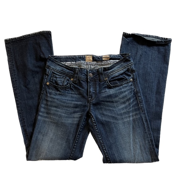 y2k studio 5 mid rise bootcut flared jeans w embellished pockets - Picture 2 of 5